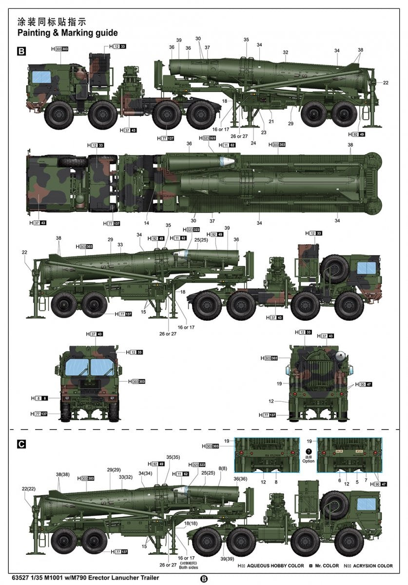 I Love Kit 63527 M1001 W/M790 Erector Lanucher Trailer 1/35 – imagen 7