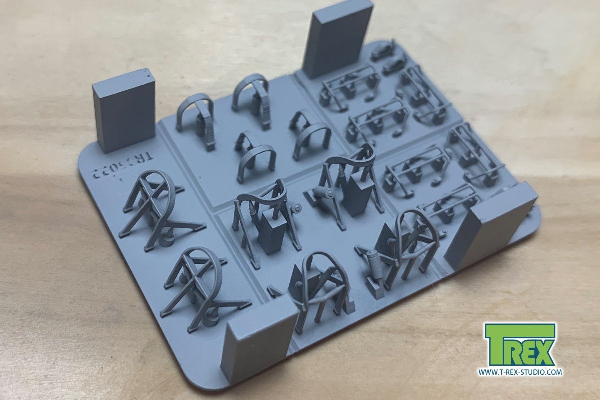 Le set de gardes T-Rex Studio TR35022 pour M4 Sherman (pour coque soudée) peut supporter 2 chars à l&amp;#39;échelle 1/35. – image 3