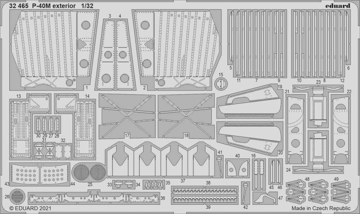 Eduard BIG33134 P-40M part II 1/32 – zdjęcie 3