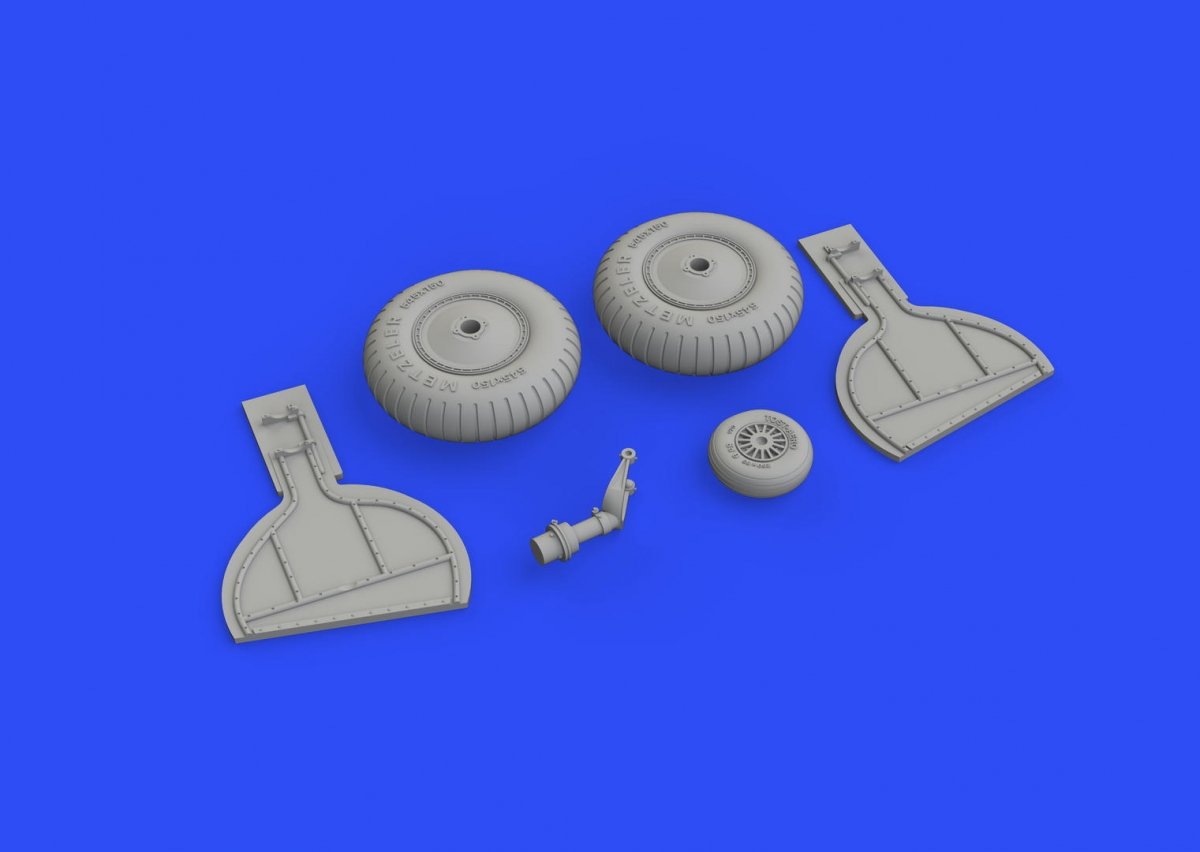 Eduard 632150 Bf 108 wheels 1/32 EDUARD – immagine 3