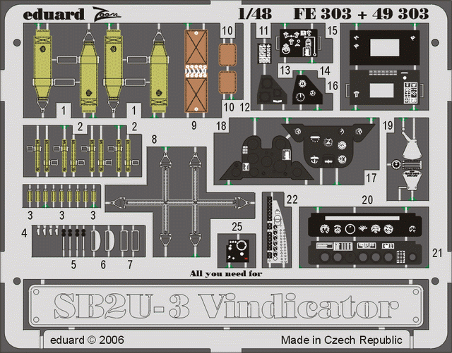 Eduard 49303 SB2U-3 1/48 ACCURATE MINIATURES