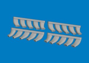 Eduard 672404 Mosquito exhaust stacks PRINT Tamiya 1/72 – imagen 3