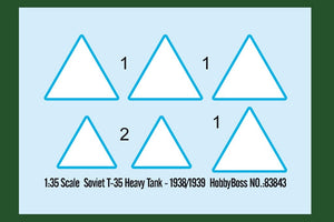 Hobby Boss 83843 Soviet T-35 Heavy Tank 1938/1939 1/35 – imagen 3