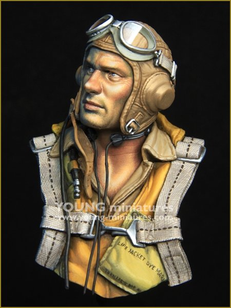 Young Miniatures YM1890 The Battle of Midway US Navy Pilot 1942 1/10 – immagine 3