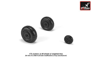 Armory Models AW72202 Junkers Ju 88 late wheels w/ weighted tires 1/72 – immagine 3