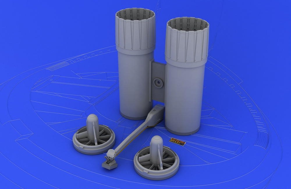 Eduard 632010 F-4 exhaust nozzles USAF late 1/32 Tamiya – immagine 2
