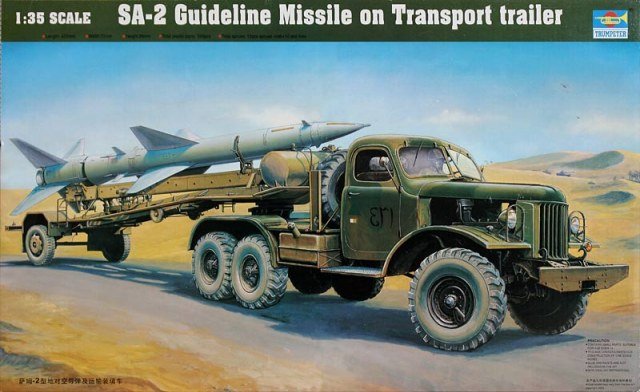 Trumpeter 00204 SA-2 Guideline Missile on Transport trailer 1/35