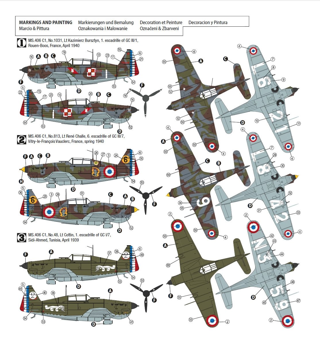 Hobby 2000 72031 Morane-Saulnier MS.406 1939-40 1/72 – imagen 2