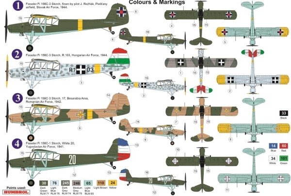 AZ Model AZ7648 Fieseler Fi 156C-1/3 “Storch” Danube Users 1/72 – imagen 2