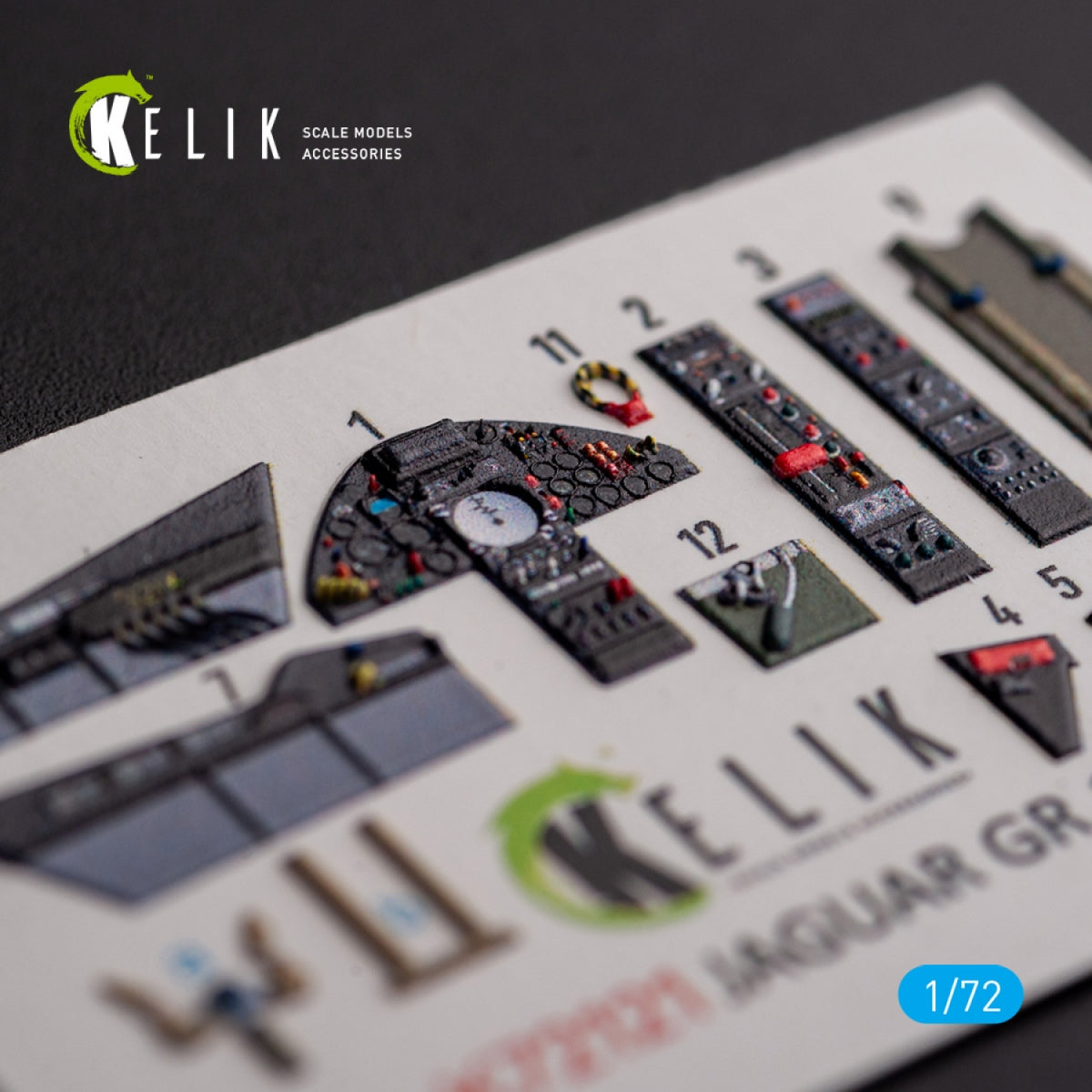 KELIK K72121 Jaguar GR.1/GR.3 - interior 3D decals for Italeri kit 1/72 – imagen 2