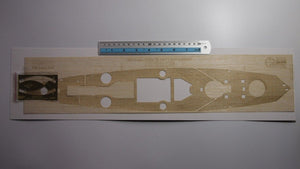 Pont en bois Wood Hunter W35072 pour maquette française Dunkerque, compatible avec le modèle Hobby Boss 86506 au 1/350