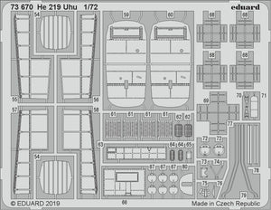 Eduard 73670 He 219 Uhu 1/72 DRAGON – zdjęcie 2