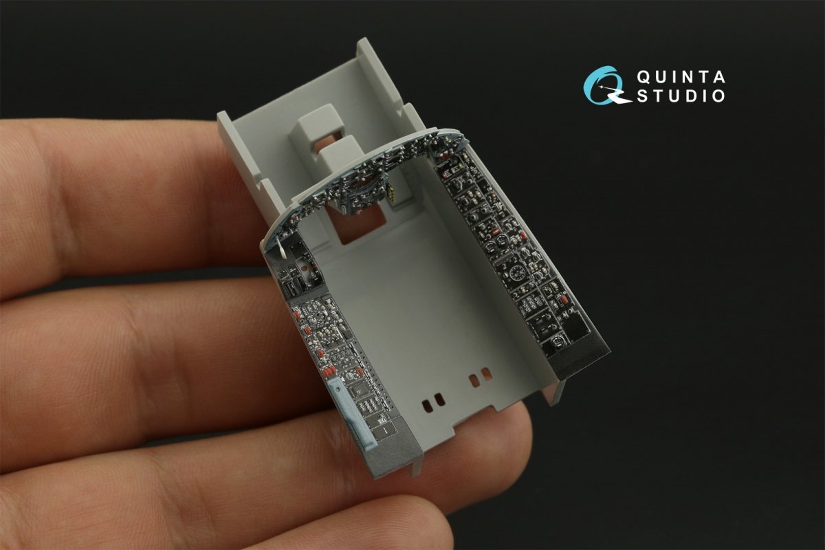 Intérieur imprimé en 3D et coloré sur papier décalcomanie (Italeri) pour F-104G (Quinta Studio QDS-32141) (petite version) 1/32 – image 12