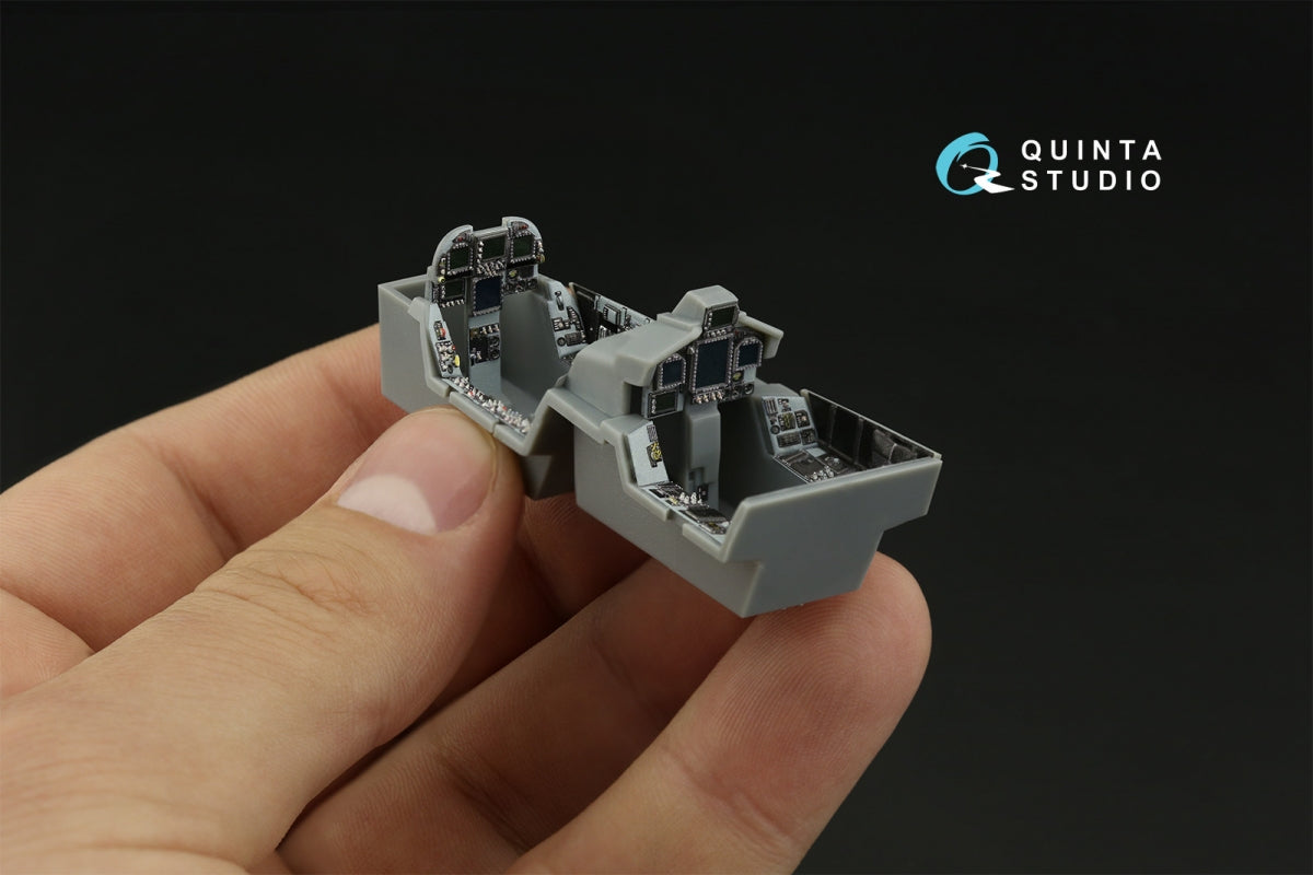 Quinta Studio QD48373 F/A-18F late / EA-18G 3D-Printed &amp;amp; coloured Interior on decal paper (Hobby Boss) 1/48 – Bild 10