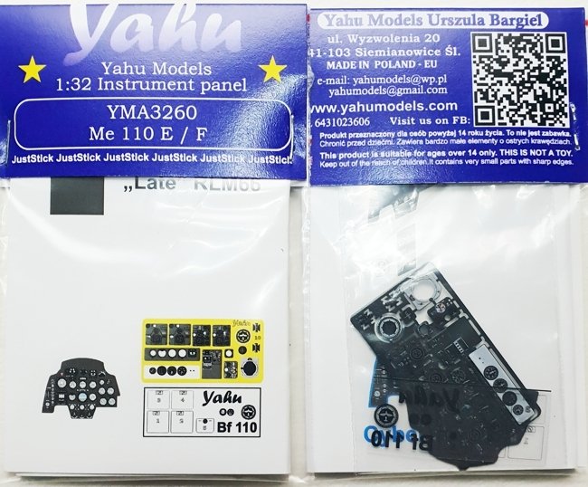 Yahu YMA3260 Me 110 E/F 1/32