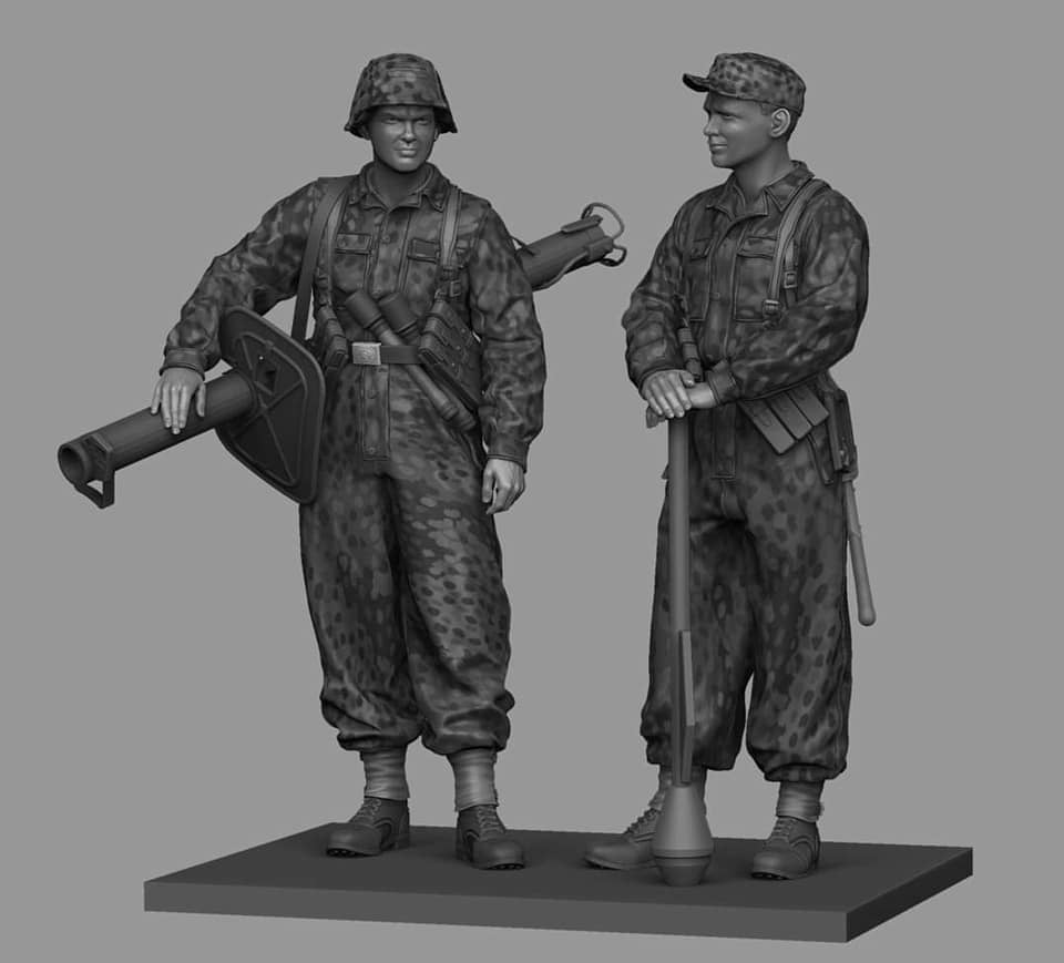 Ensemble de combinaisons de camouflage Panzer Art FI35-219 Panzerknackers à l'échelle 1/35 
