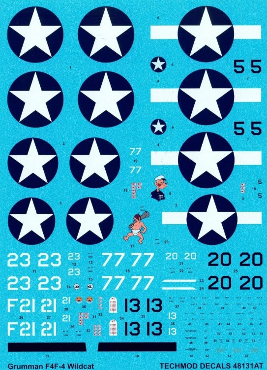 Techmod 48131 Grumman F4F-4 Wildcat 1/48