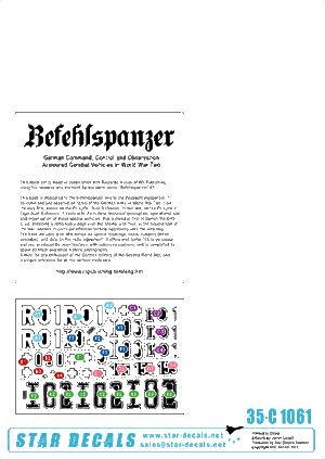 Star Decals 35-C1061 Befehlspanzer # 5 1/35 – immagine 2
