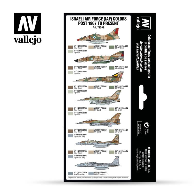 Vallejo 71203 Air War Color Series - Israeli Air Force (IAF) Colors Post 1967 to Present set – Bild 2