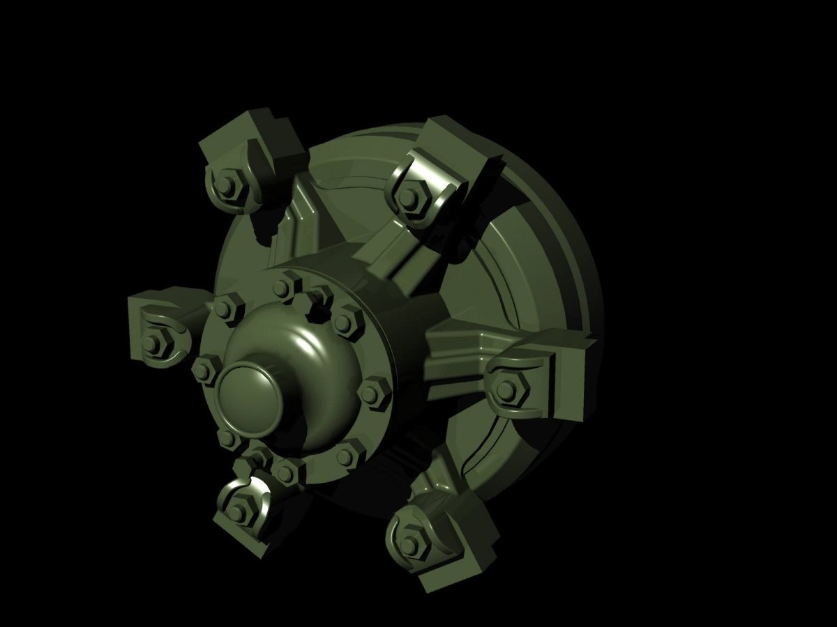 Panzer Art RE35-616 KRAZ-255B road wheels 1/35 – imagen 3