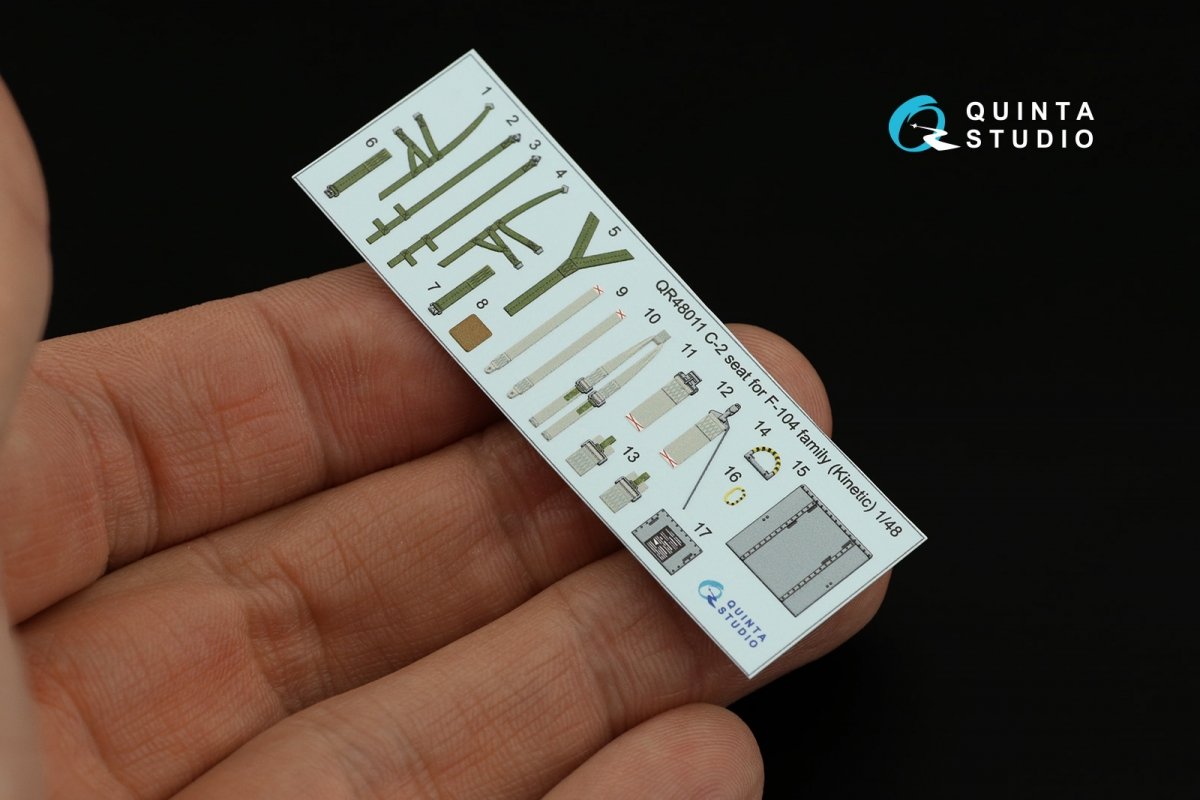 Quinta Studio QR48011 C-2 seat for F-104 family ( Kinetic ) 1/48 – immagine 10