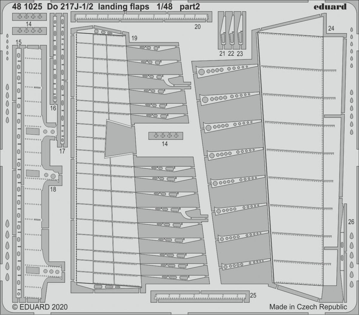 Eduard 481025 Do 217J-1/2 landing flaps 1/48 ICM – imagen 2