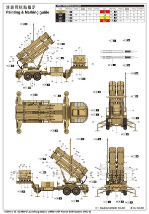 Trumpeter 01040 US M901 Launching Station w/MIM-104F Patriot SAM System PAC-3 1/35 – imagen 3