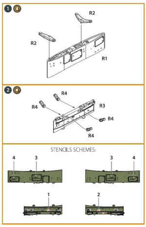 Clear Prop! CPA72047 OV-1 A/B/C/D Mohawk pylons for CP kit 1/72 – immagine 3
