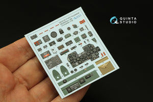 Quinta Studio QD32187 P-47D Thunderbolt Bubbletop (Late) 3D-Printed coloured Interior on decal paper (Trumpeter) 1/32 – Bild 4