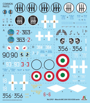 Italeri 2767 Macchi C.200 Serie XXI-XXIII 1/48 – imagen 10