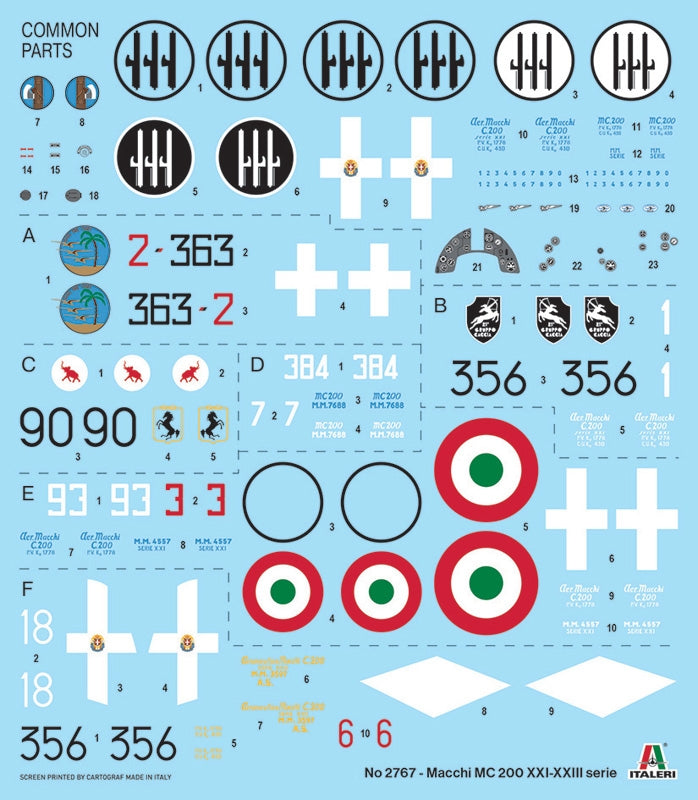 Italeri 2767 Macchi C.200 Serie XXI-XXIII 1/48 – imagen 10