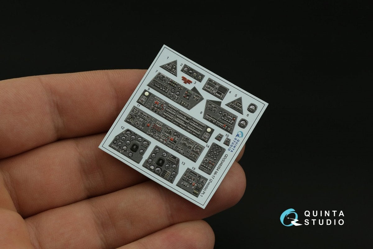 Quinta Studio QD48354 Mi-17 (Mi-8MT Export version) 3D-Printed &amp;amp; coloured Interior on decal paper (Zvezda) 1/48 – imagen 3