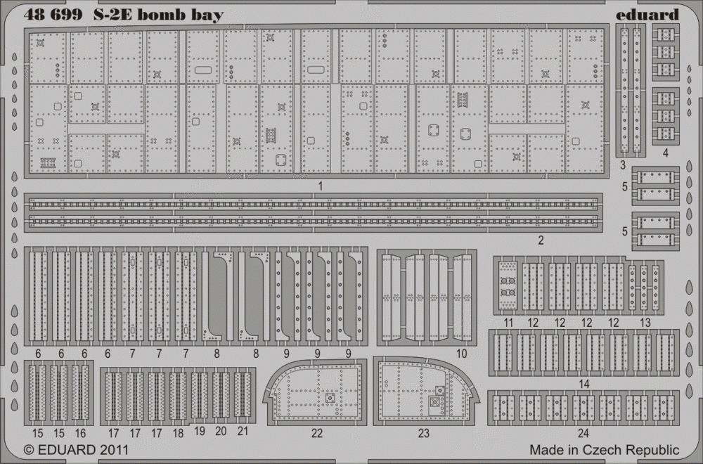 Eduard 48699 S-2E bomb bay 1/48 Kinetic
