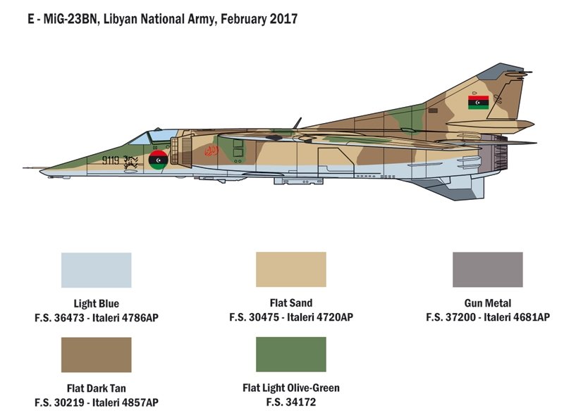 Italeri 2798 MiG-23 MF/BN FLOGGER 1/48 – image 8