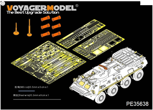 Maquette Voyager PE35638 BTR-80 russe moderne de base (lance-fumigènes inclus) (Pour TRUMPETER 01594) 1/35 – image 2