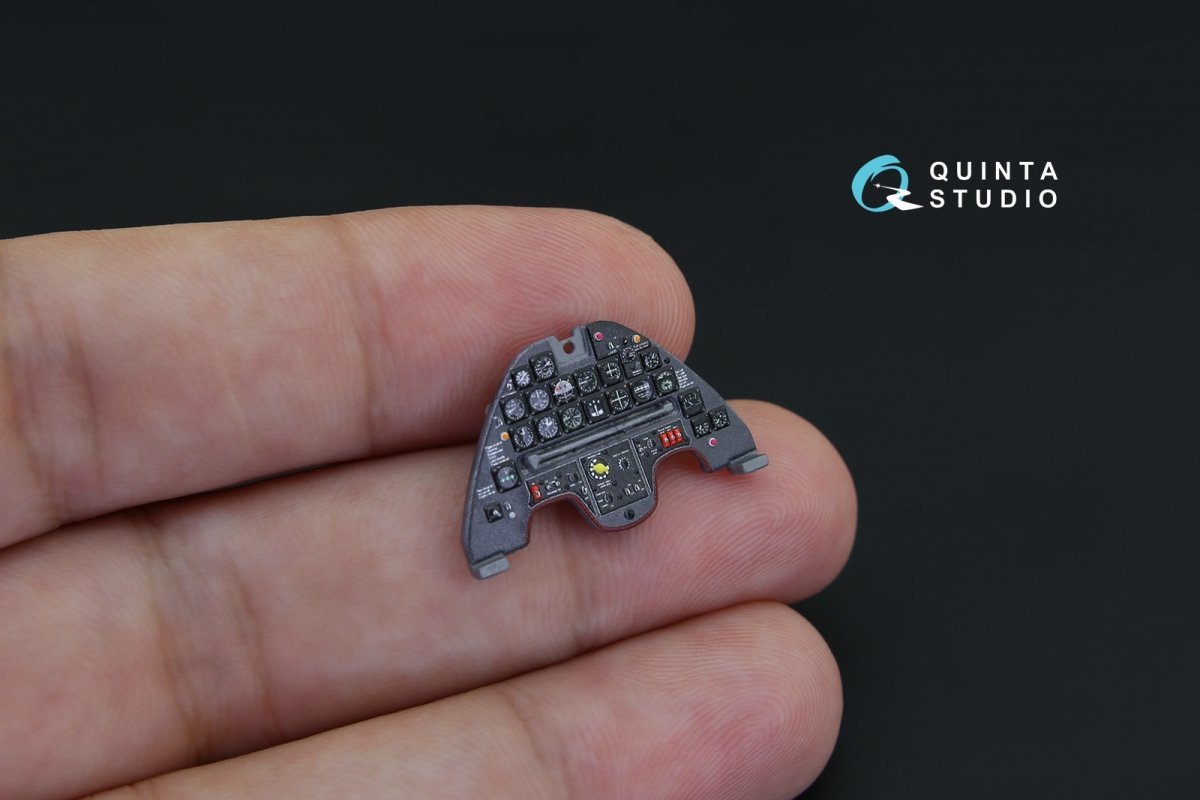 Intérieur imprimé en 3D et coloré sur papier décalcomanie Quinta Studio QD32065 A-1H Skyraider (pour kit ZM SWS) 1/32 – image 8