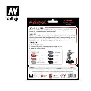 Vallejo 72308 Cyberpunk RED Lawmen Paint Set 8x17ml – imagen 2