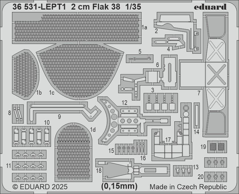 Eduard 36531 2 cm Flak 38 ICM 1/35 – image 2
