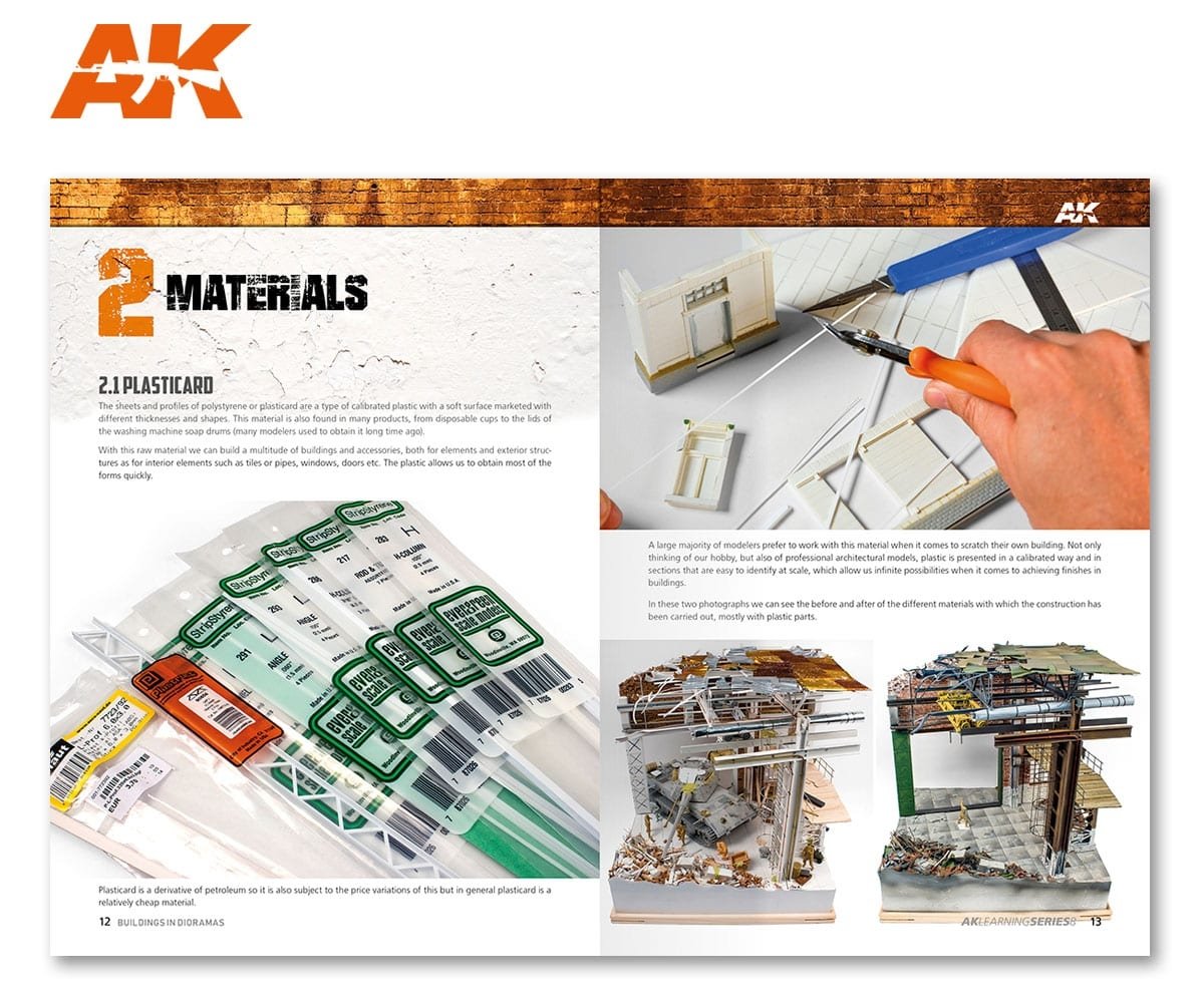 AK Interactive AK256 AK LEARNING 09: THE ULTIMATE GUIDE TO MAKE BUILDINGS IN DIORAMAS (English) – imagen 4