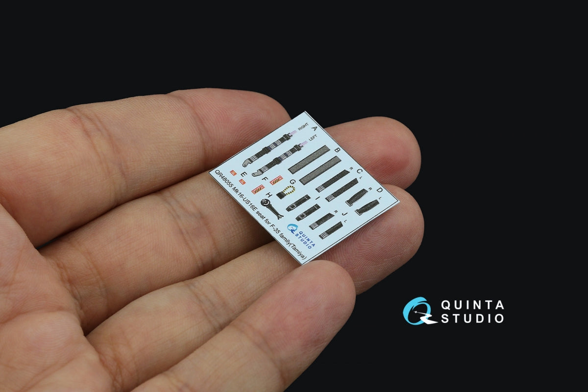 Intérieur imprimé en 3D et coloré sur papier décalcomanie Quinta Studio QD48288 F-35A (Tamiya) 1/48 – image 10