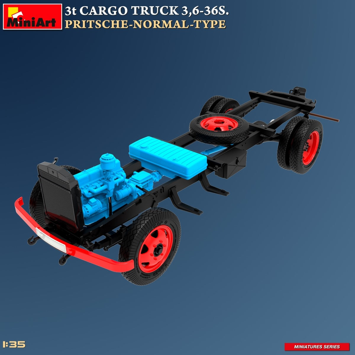 MiniArt 38079 3t CARGO TRUCK 3,6-36S. PRITSCHE-NORMAL-TYPE 1/35 – Bild 6