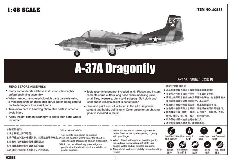 Trumpeter 02888 A-37A Dragonfly 1/48 – immagine 2