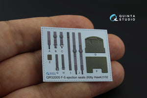 Quinta Studio QD32081 F-5F 3D-Printed coloured Interior on decal paper (for KittyHawk kit) 1/32 – immagine 5