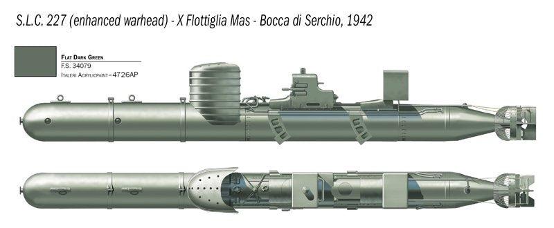 Italeri 5621 S.L.C. MAIALE with crew 1/35 – immagine 7