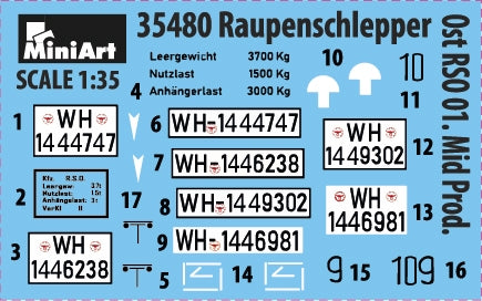 Miniart 35480 Raupenschlepper Ost RSO/01 Mid Prod. 1/35 – imagen 2