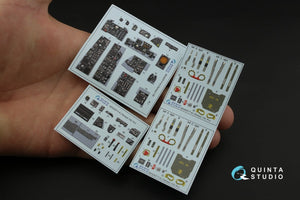 Quinta Studio QD32037 F-4J 3D-Printed &amp;amp; coloured Interior on decal paper (for Tamiya kit) 1/32 – zdjęcie 2
