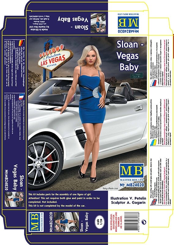 Master Box 24020 Dangerous Curves Series. Sloan - Vegas Baby 1/24 – immagine 3