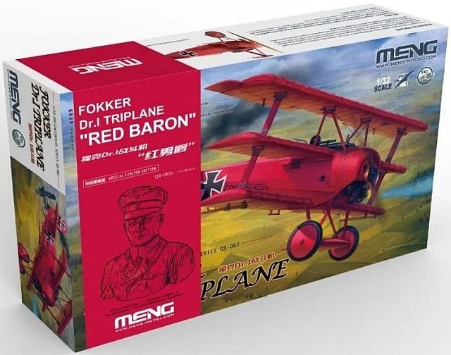 Meng Model QS-002S Fokker Dr.I Triplane "Red Baron" 1/32