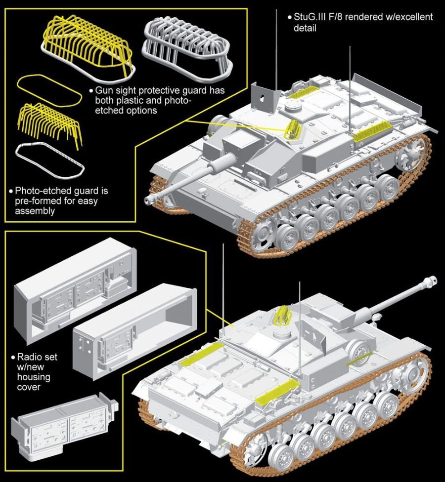 Dragon 6620 StuG. III F/8 Early Production Italy 1943 1/35 – image 2