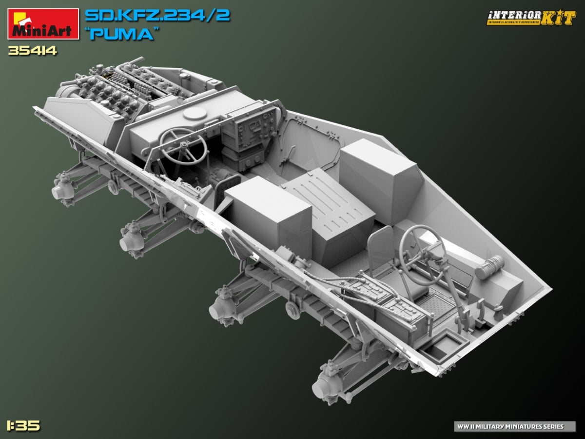 MiniArt 35414 Sd.Kfz. 234/2 PUMA. INTERIOR KIT 1/35 – image 35